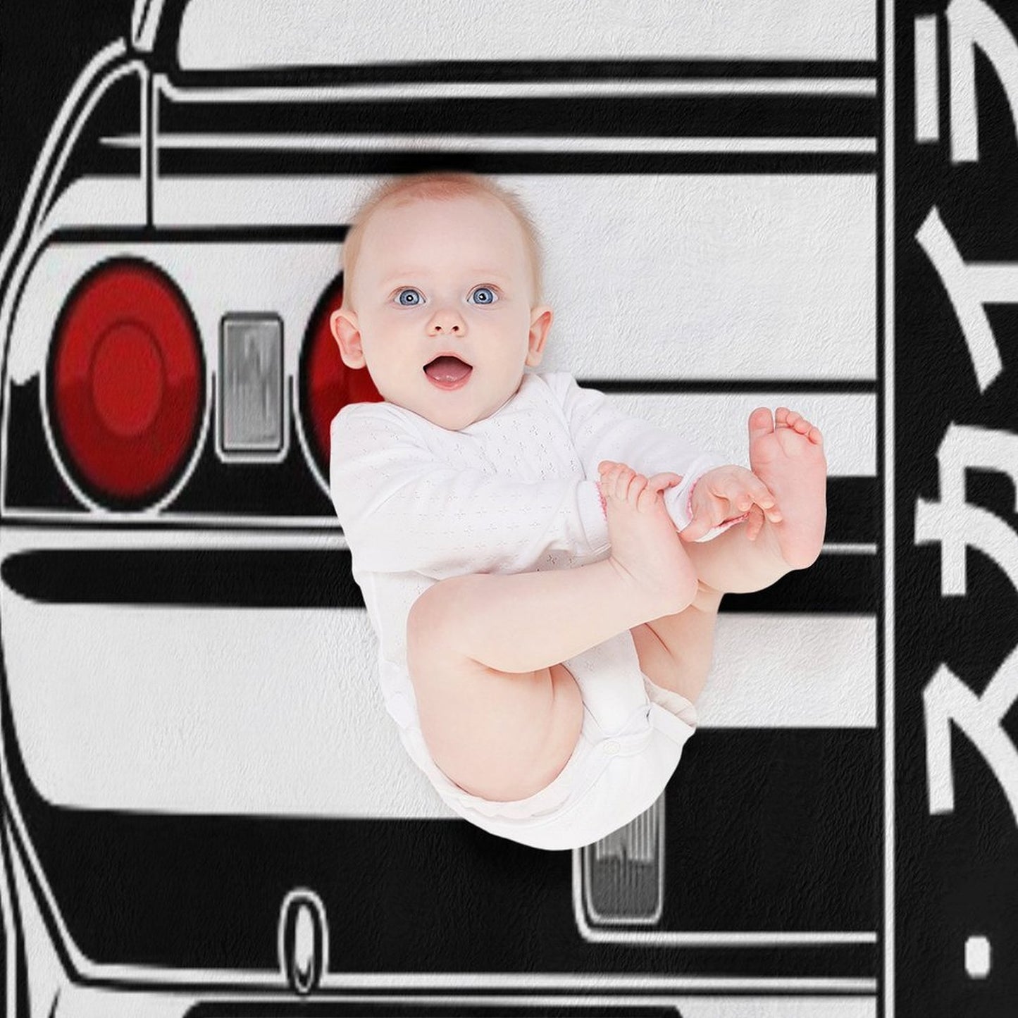 Skyline R32 GTR (White Print) Throw Blanket