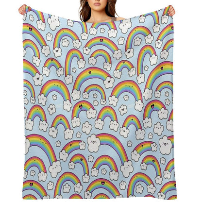 Rainbows Everywhere! Throw Blanket