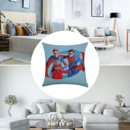 Henry Danger - Action Logo Linen Throw Pillow Cover