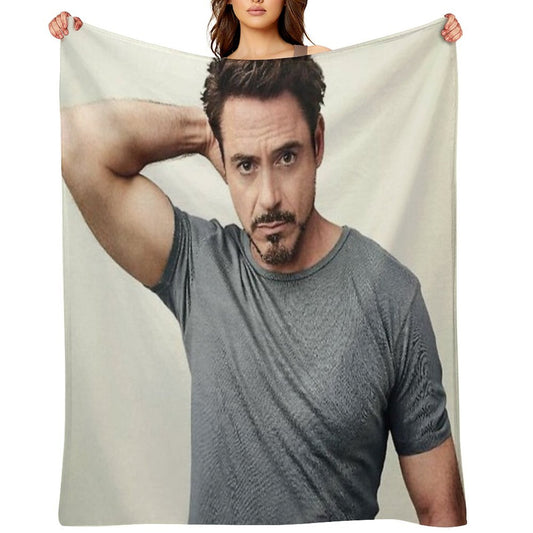 Robert Downey Jr Throw Blanket