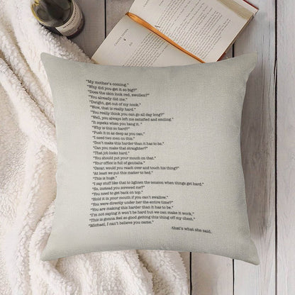 Every That's What She Said From The Office Linen Throw Pillow Cover
