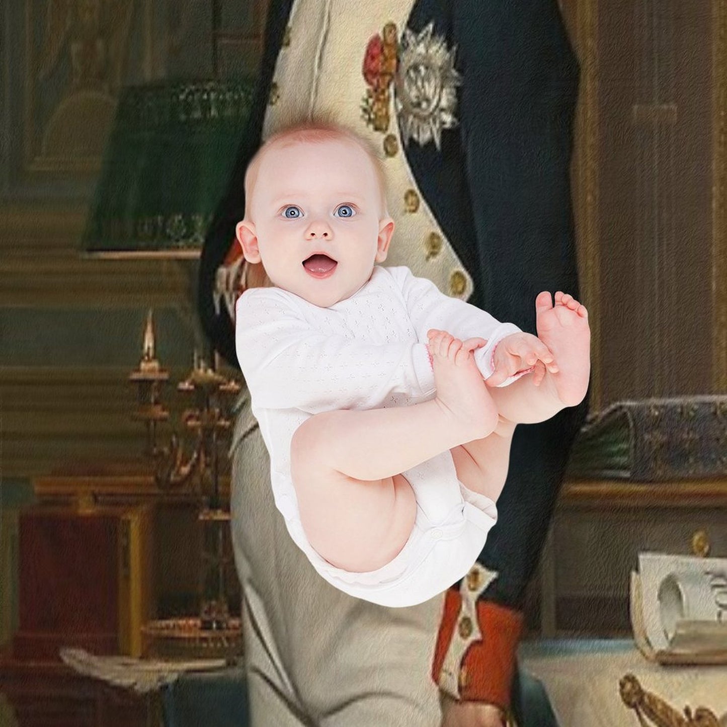 Napoleon Bonaparte Portrait Throw Blanket