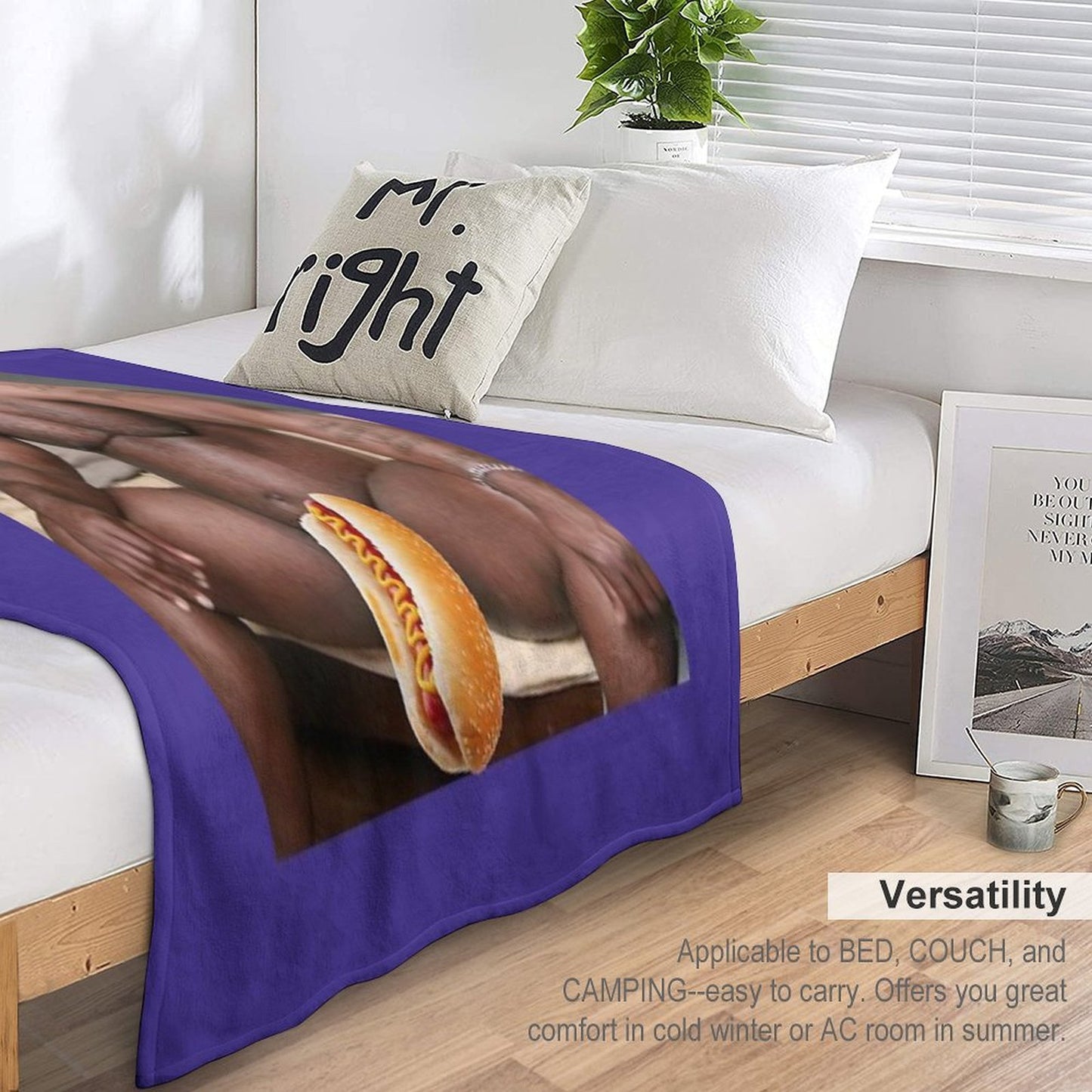 Big Dick Black Guy Meme Barry Wood Throw Blanket