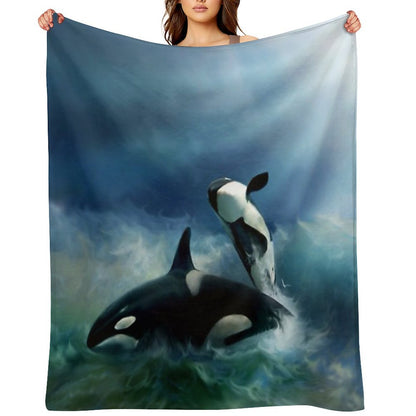 Orca Throw Blanket