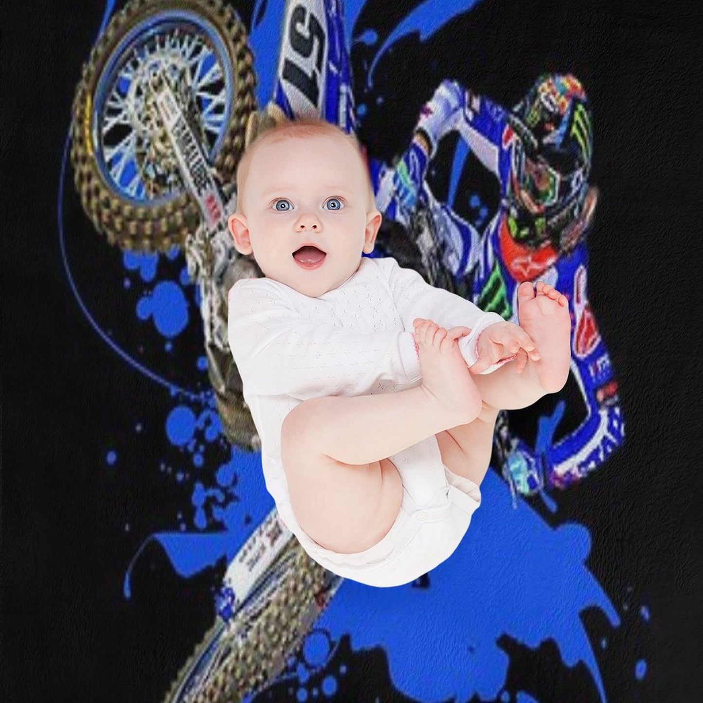 Justin Barcia JB51 Bam Bam #51 BamBam Motocross And Supercross Champion 51 Gift Design Throw Blanket