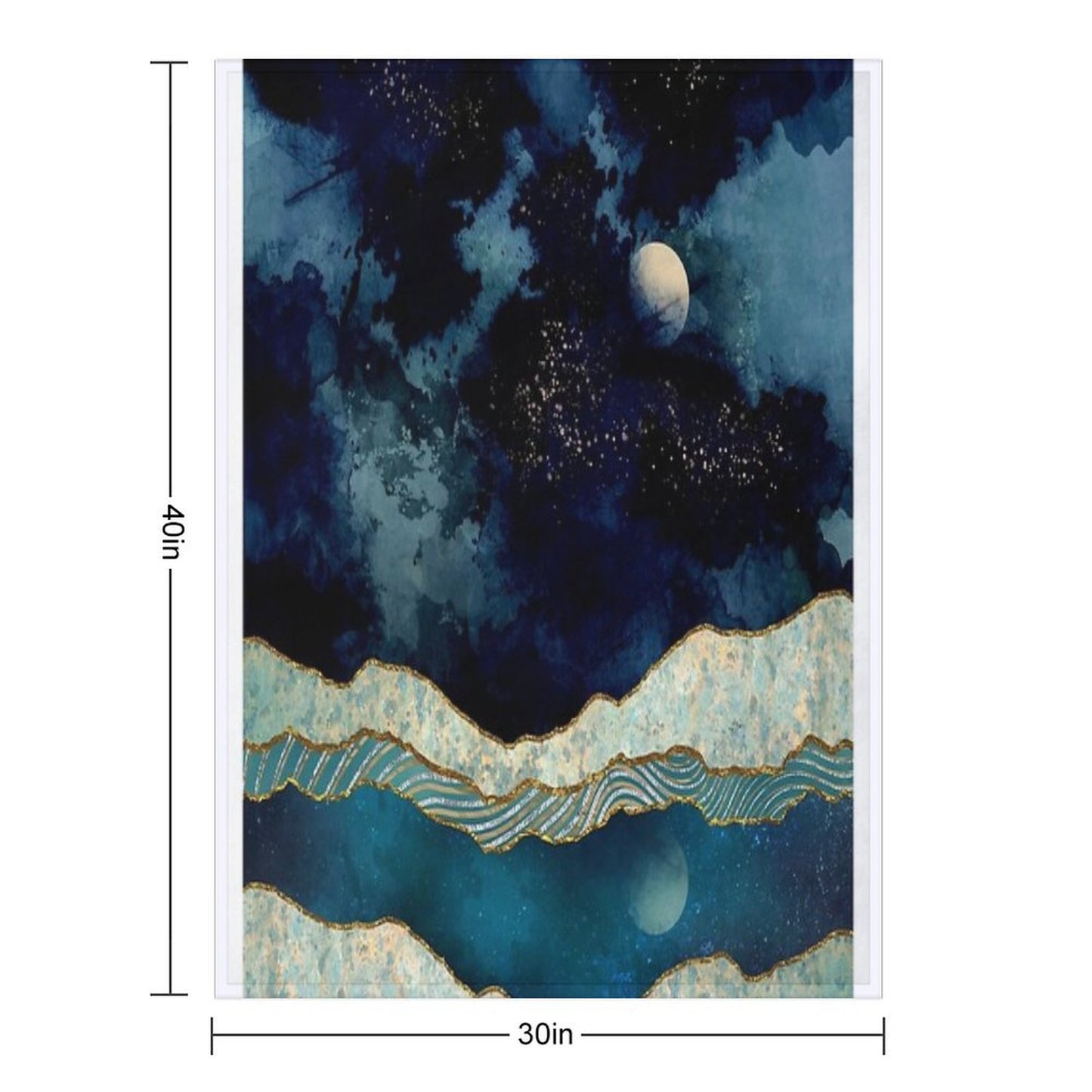 Indigo Sky Throw Blanket