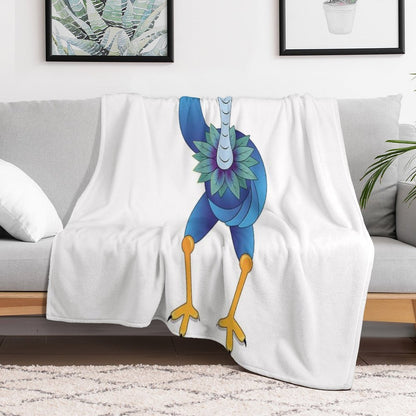 The Weird Bird – Elegance Was Yesterday Throw Blanket