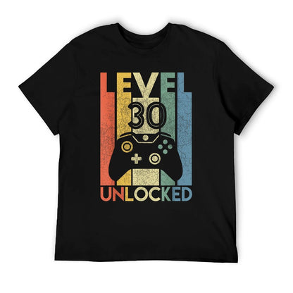 Level 30 Unlocked Funny Video Gamer 30th Birthday Gift T-Shirt