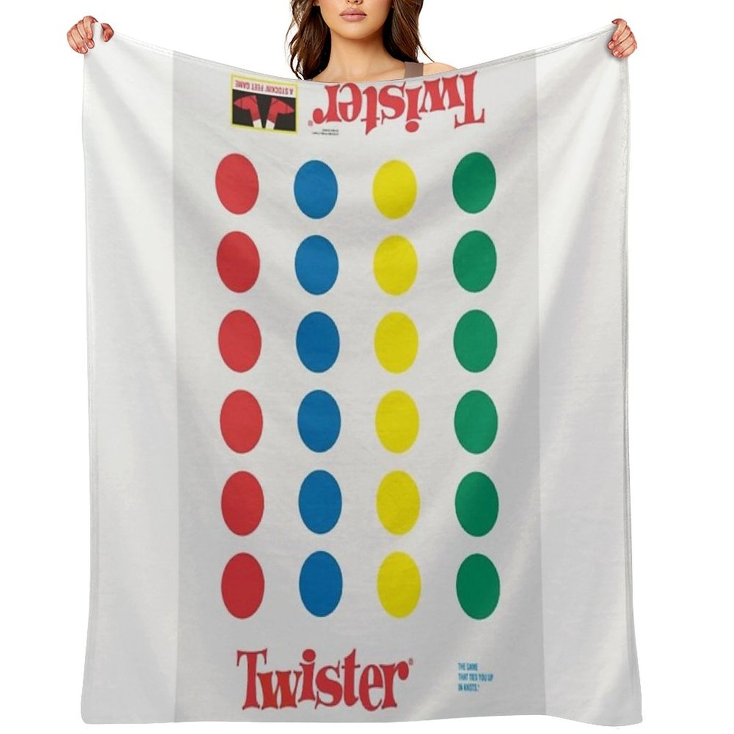 The Twister Game Blanket Throw Blanket