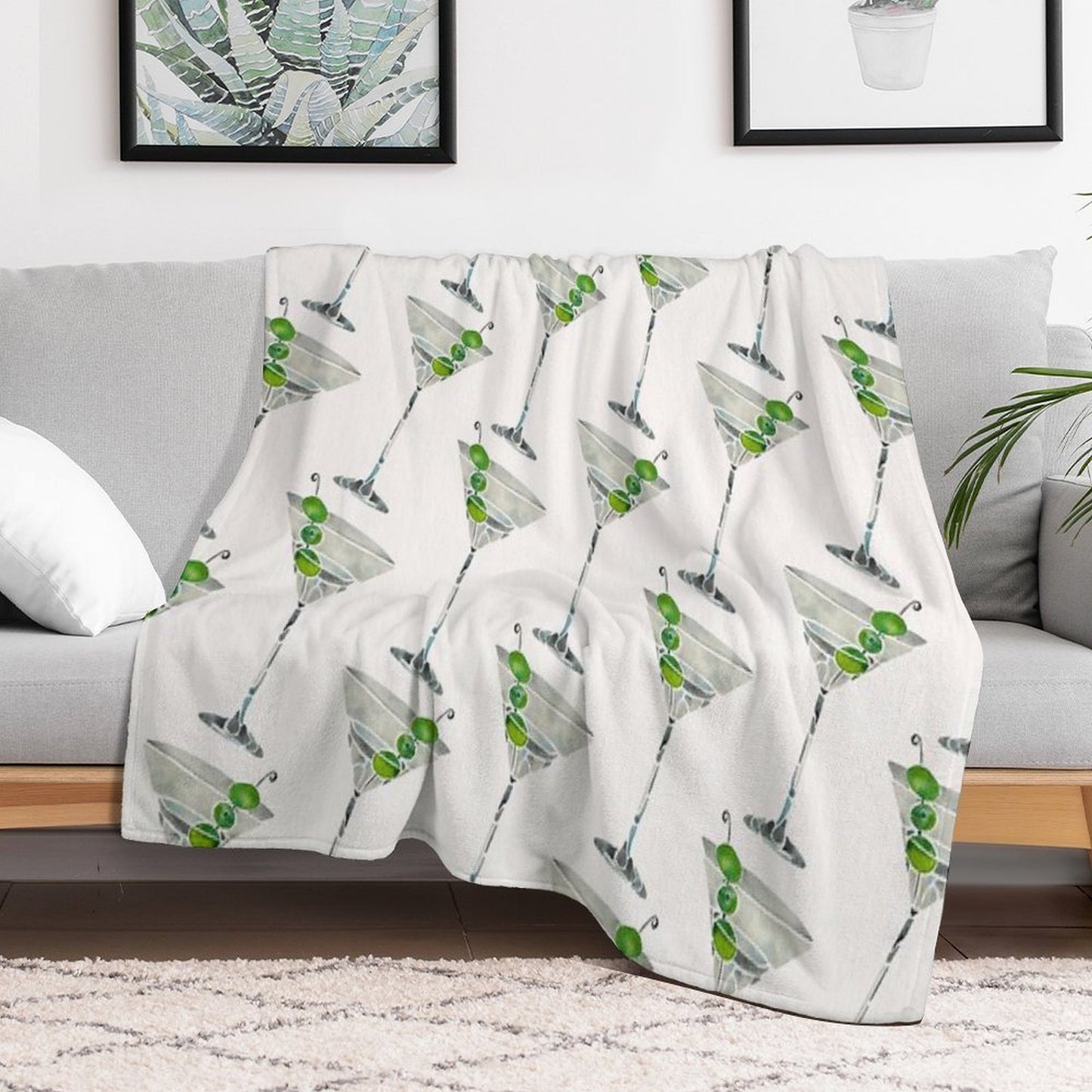 Dirty Martini Throw Blanket