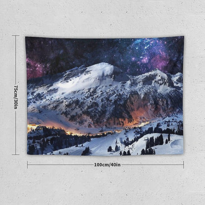 Mountain Calm in Space View Tapestry