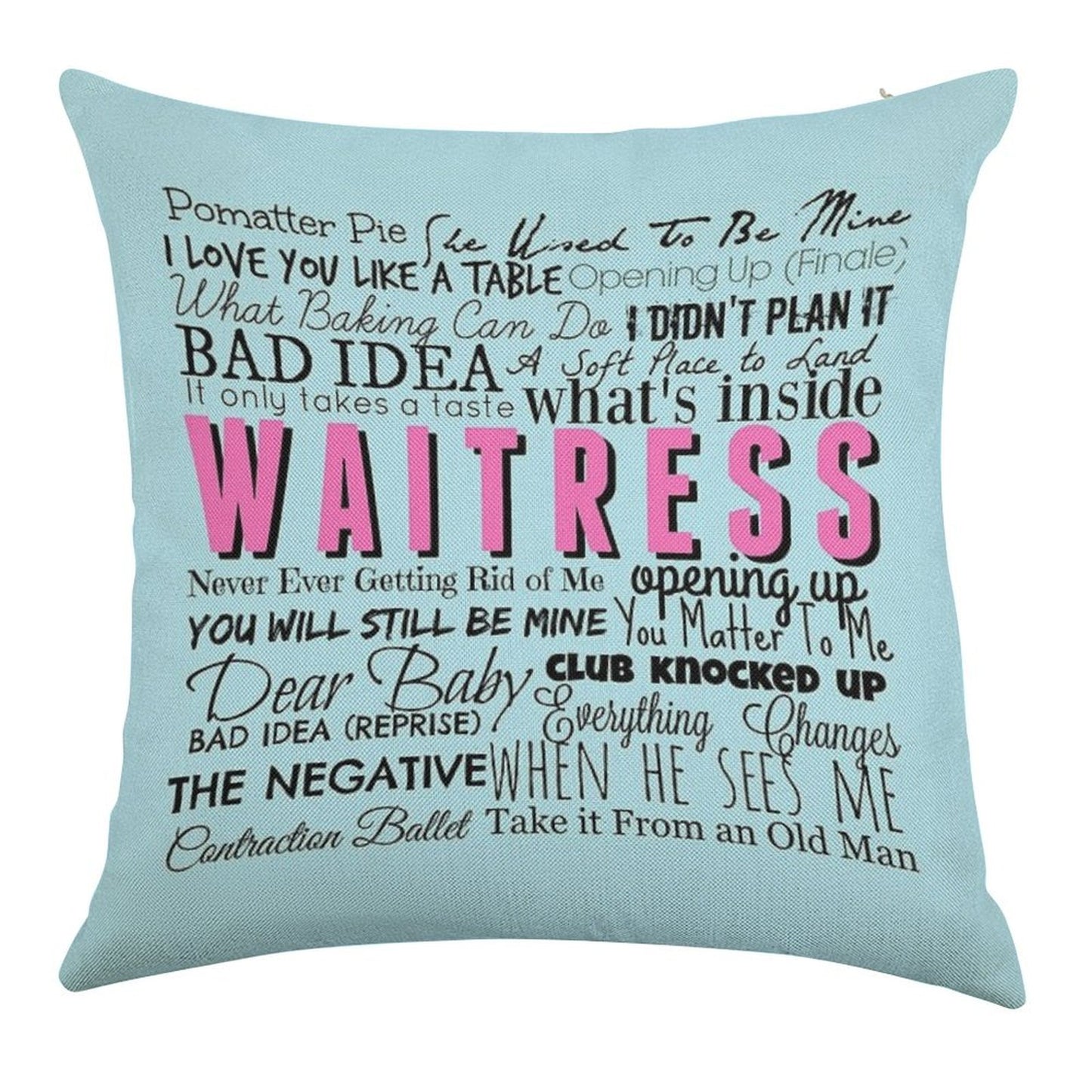 Waitress Original Cast Recording Linen Throw Pillow Cover