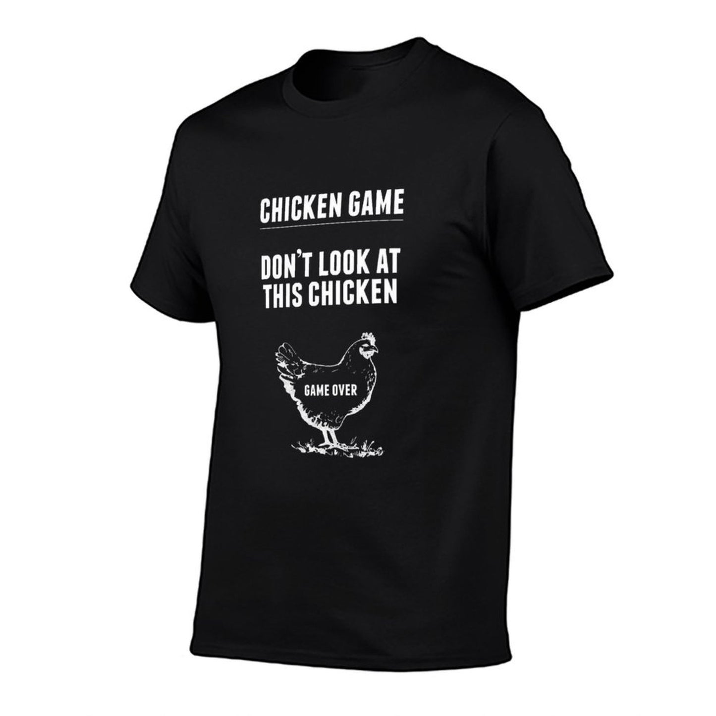 Chicken Game T-Shirt  Funny Chicken Joke  Eco-friendly Material T-Shirt