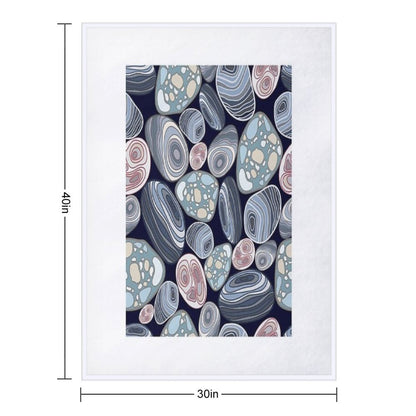 Pattern Stones Throw Blanket