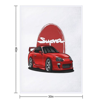 Supra MK-4 Red Candy Throw Blanket