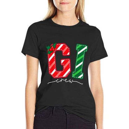 GI Crew Gastroenterology Nurse Endoscopy Tech Christmas  Fade-proof Color T-Shirt