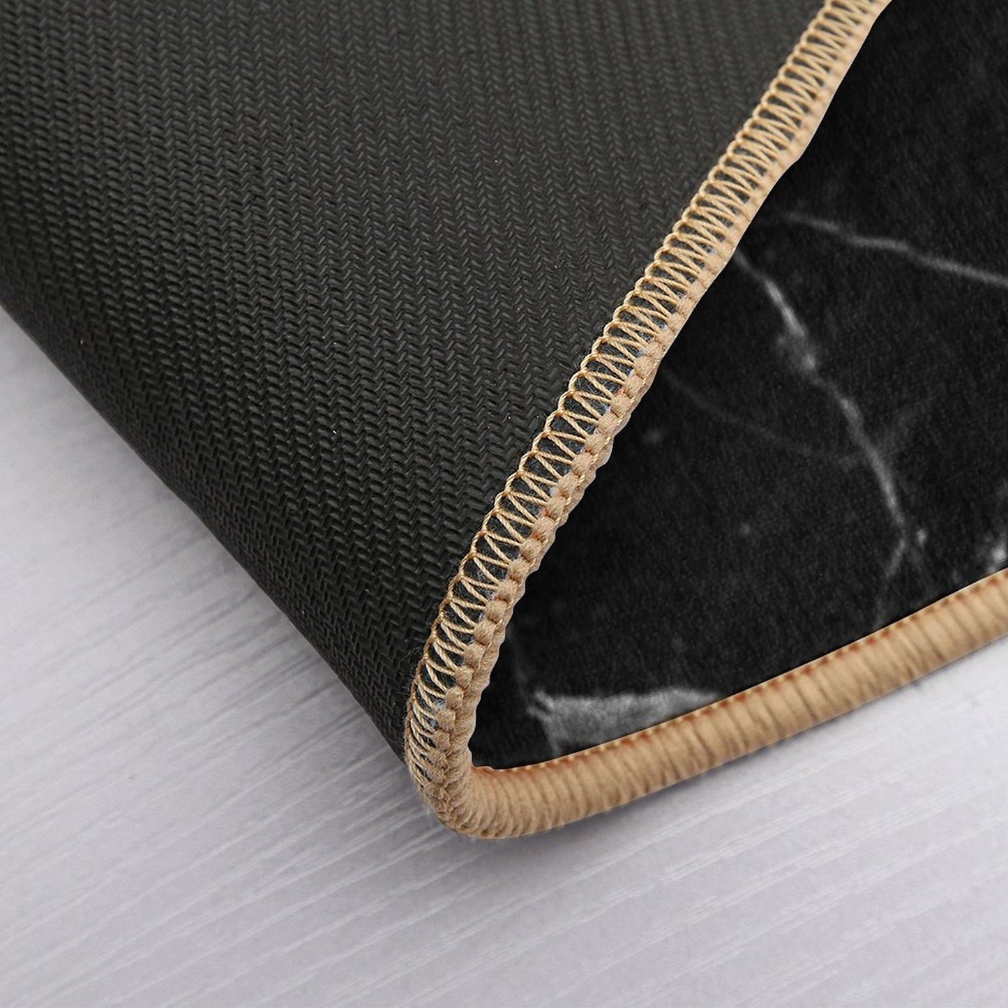Black And White Marble Bath Mat