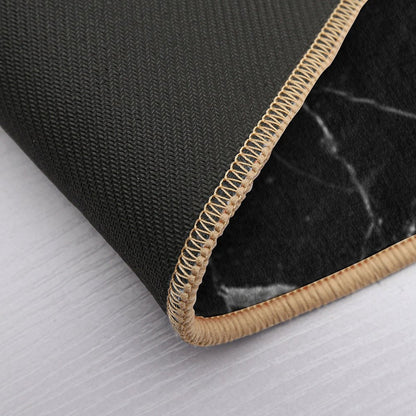 Black And White Marble Bath Mat