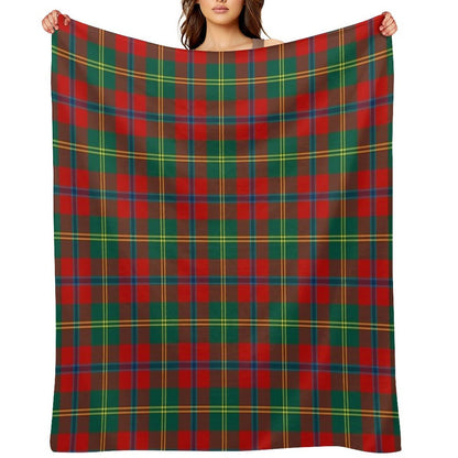 HUTCHINSON (Hutcheson) Tartan ✧ Border Reiver Clan & Family Name Plaid Throw Blanket