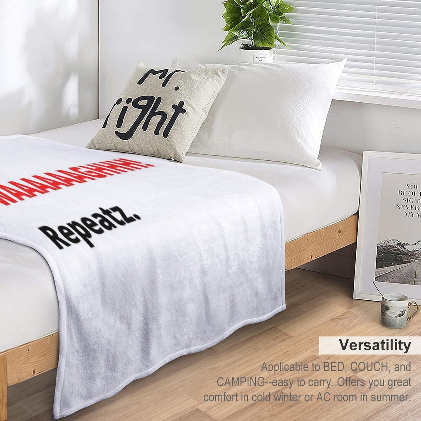 Eatz. Sleepz. WAAAAAAAGHH! Repeatz. Throw Blanket