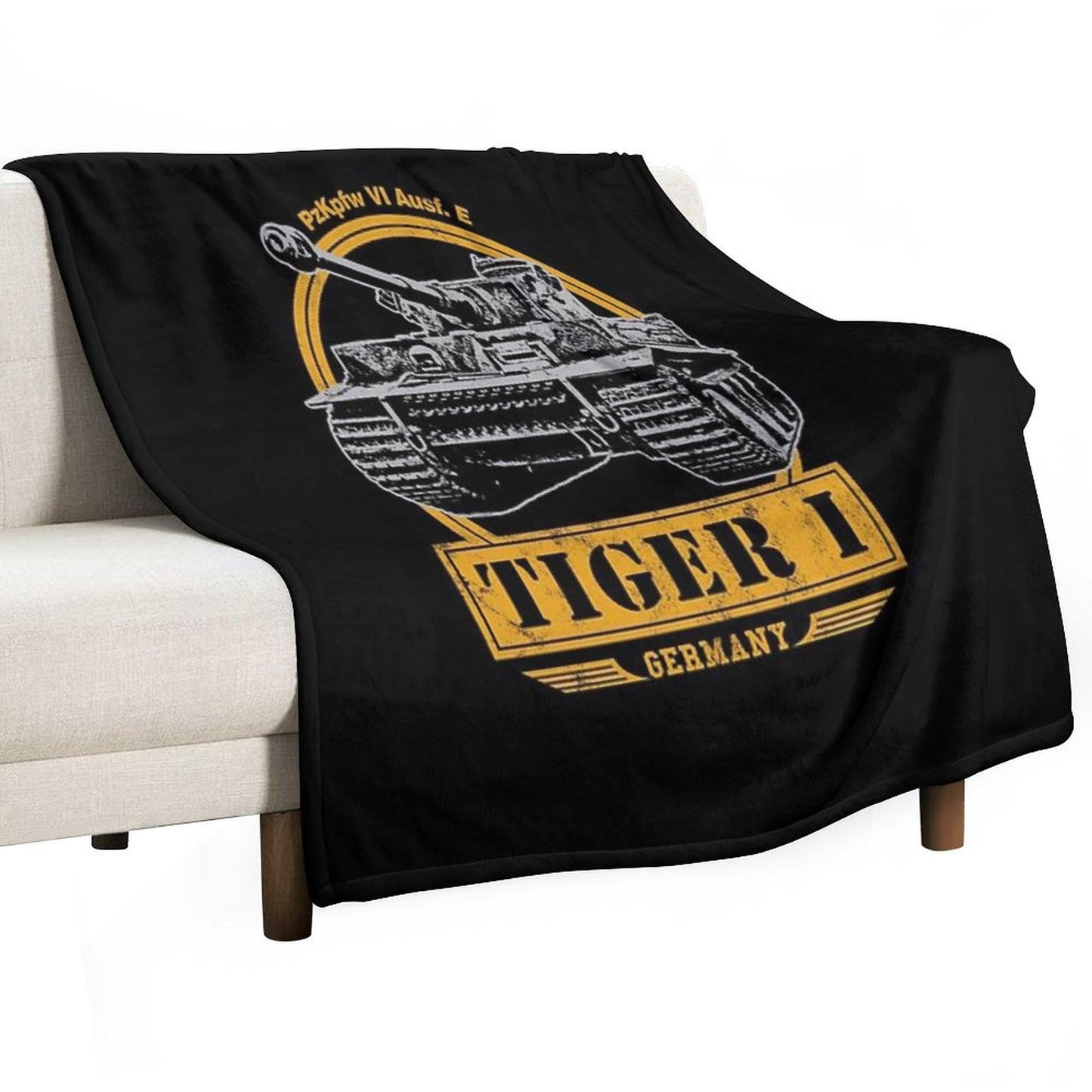 Tiger I - WW2 German Tank Throw Blanket