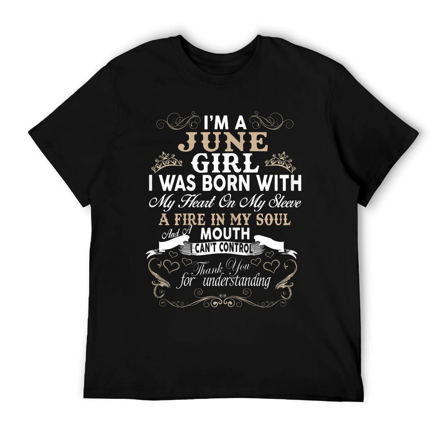 I Am A June Girl Womens Birthday Gift Shirt T-Shirt