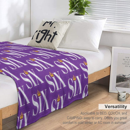 Six The Musical Logo Throw Blanket