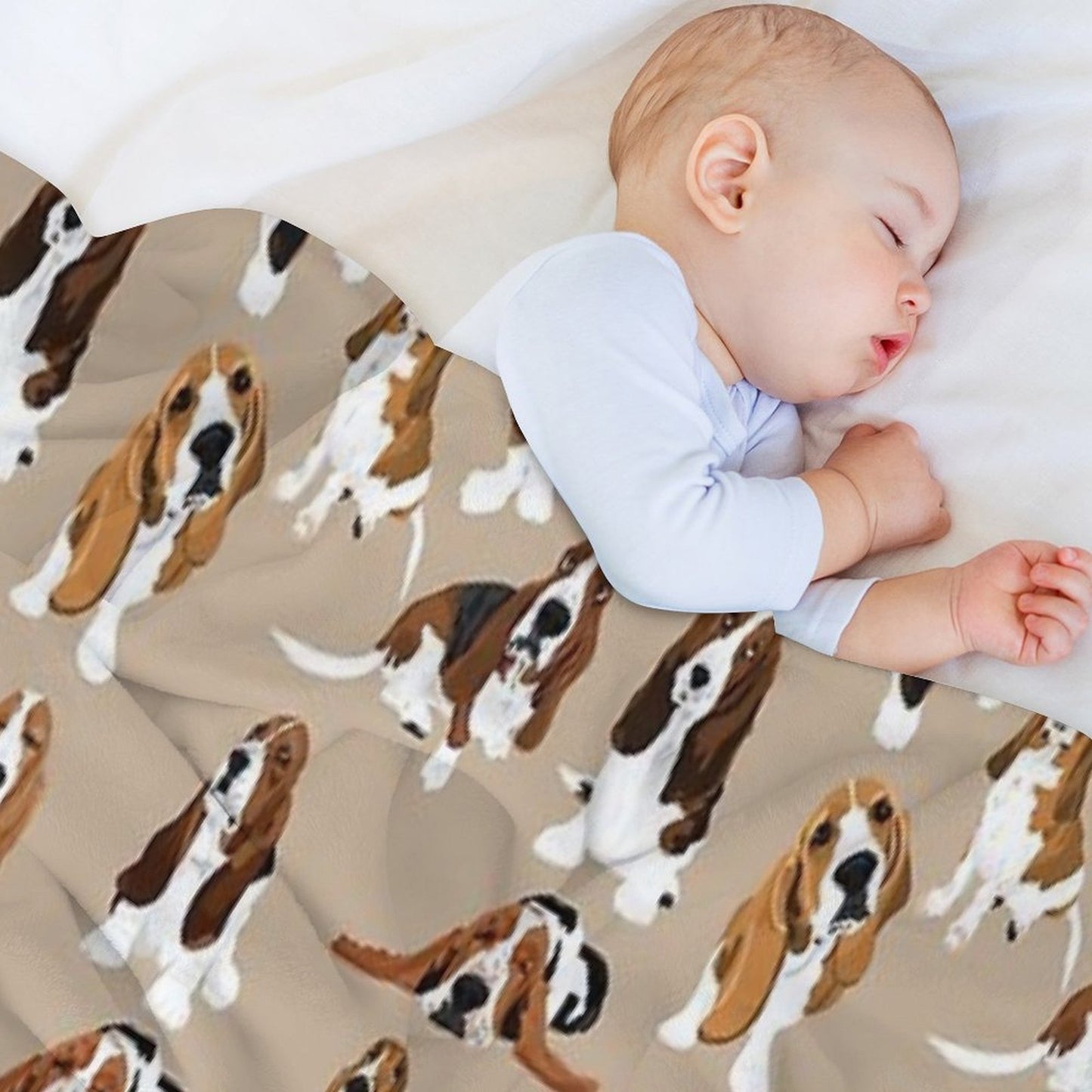 Basset Hound Throw Blanket