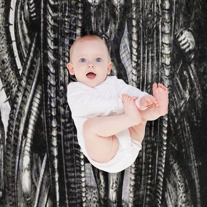 HR Giger Lilith Steampunk Throw Blanket