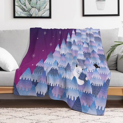 Tree Hugger (Night Version) Throw Blanket