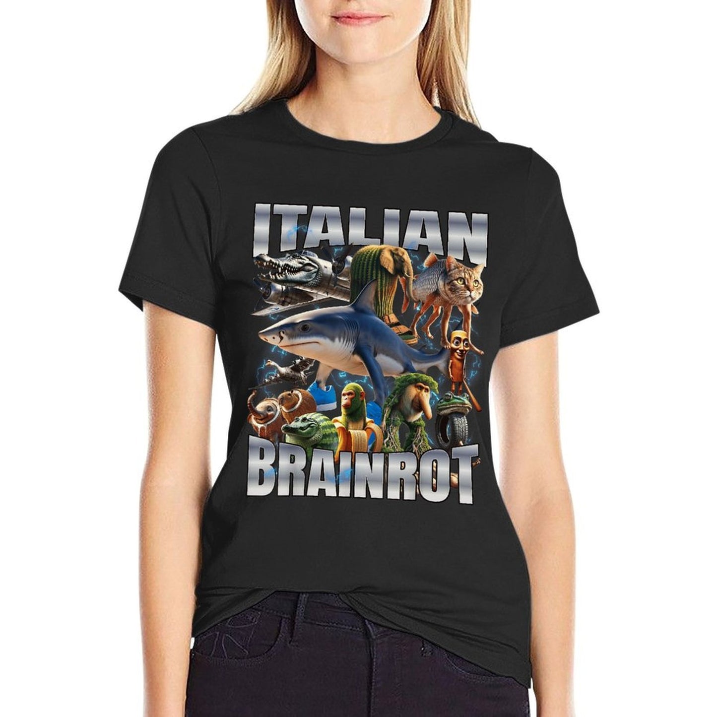Italian Brainrot  High-quality Stitching T-Shirt