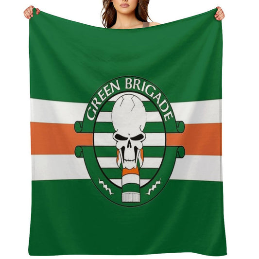 Green Brigade Throw Blanket