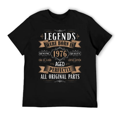 Legends Born In 1976 49th Birthday 49 Years Old Bday Men T-Shirt