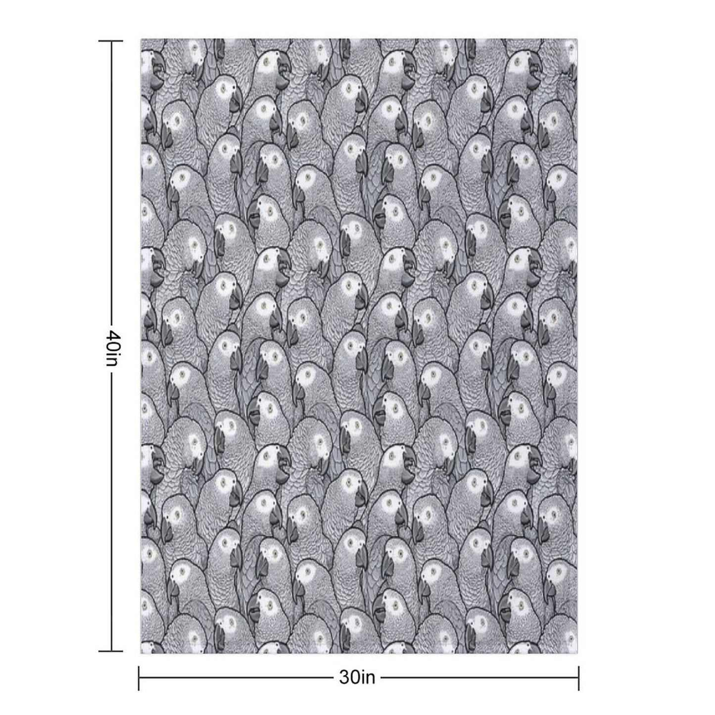 African Grey Parrots Throw Blanket