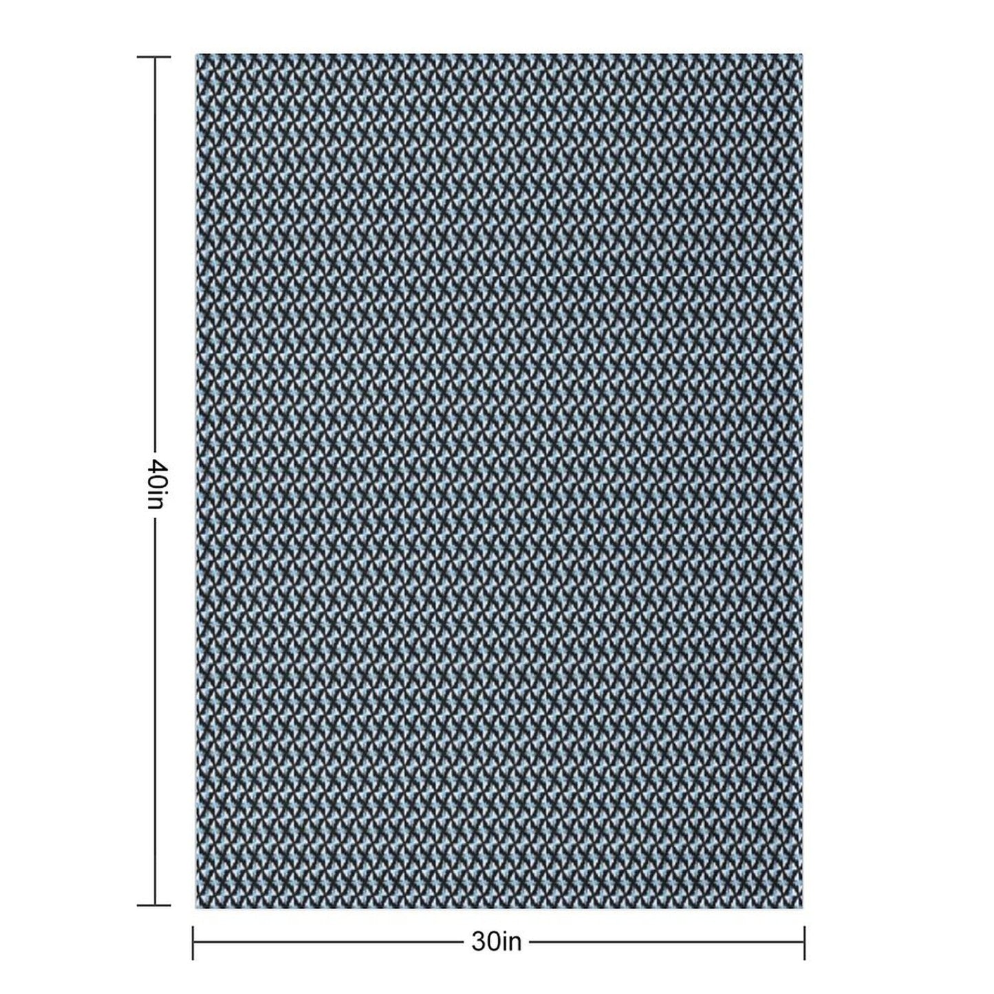 Big City Mixed Blue Signal Throw Blanket