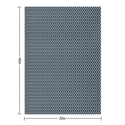 Big City Mixed Blue Signal Throw Blanket
