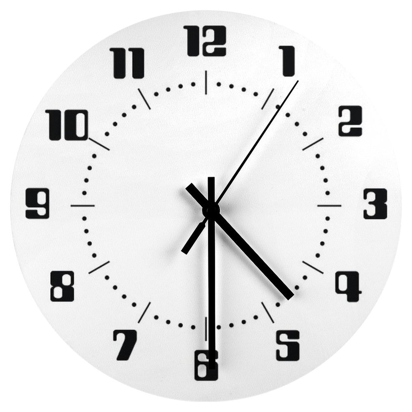 SPACE 1999 CLOCK TYPE 6  COUNTDOWN FONT BLACK ON WHITE Wall Clock