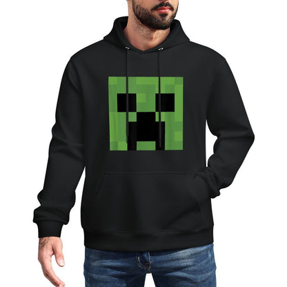 Minecraft Creeper Big Face Medium-Weight Fabric Hoodie