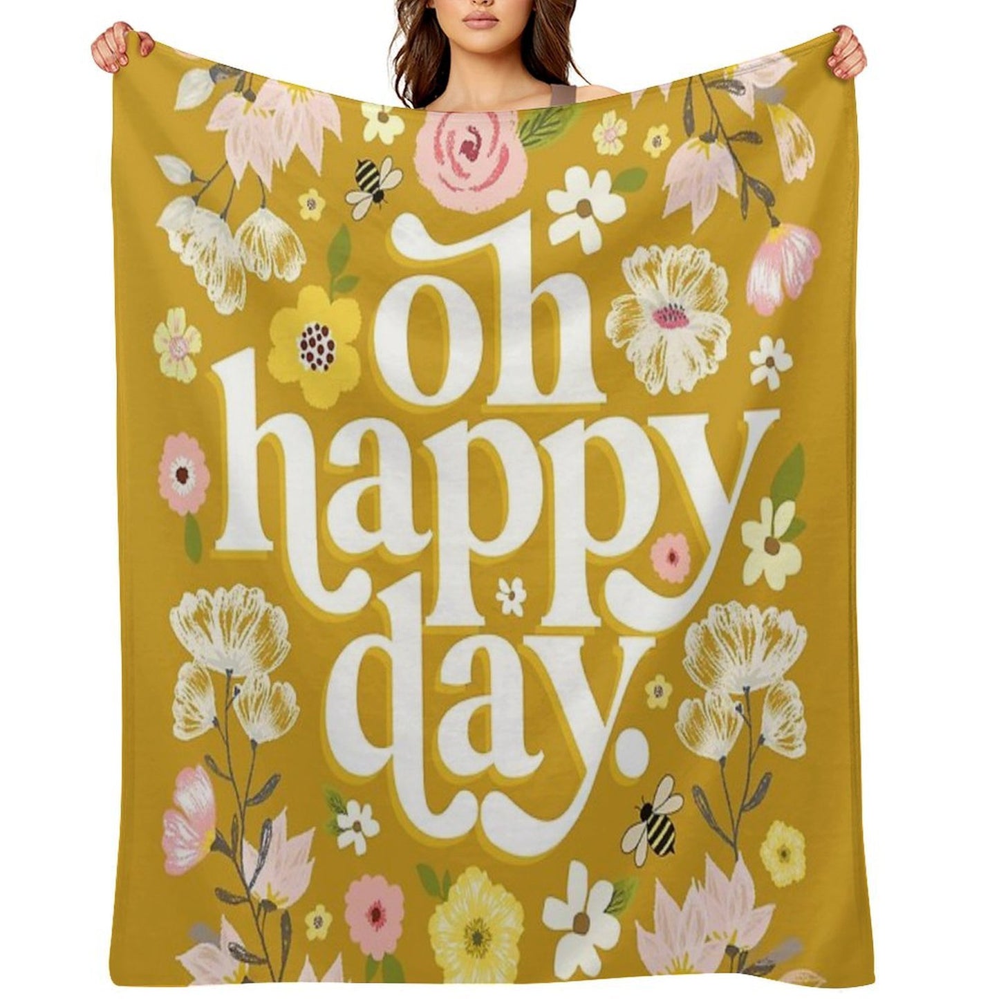 Oh Happy Day Throw Blanket