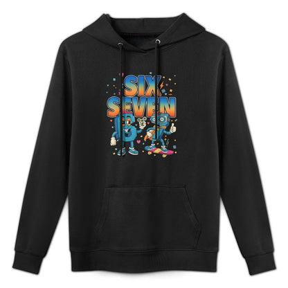 67 Six Seven 6-7 - Funny Italian Brainrot Kids Skateboard Versatile Streetwear Hoodie