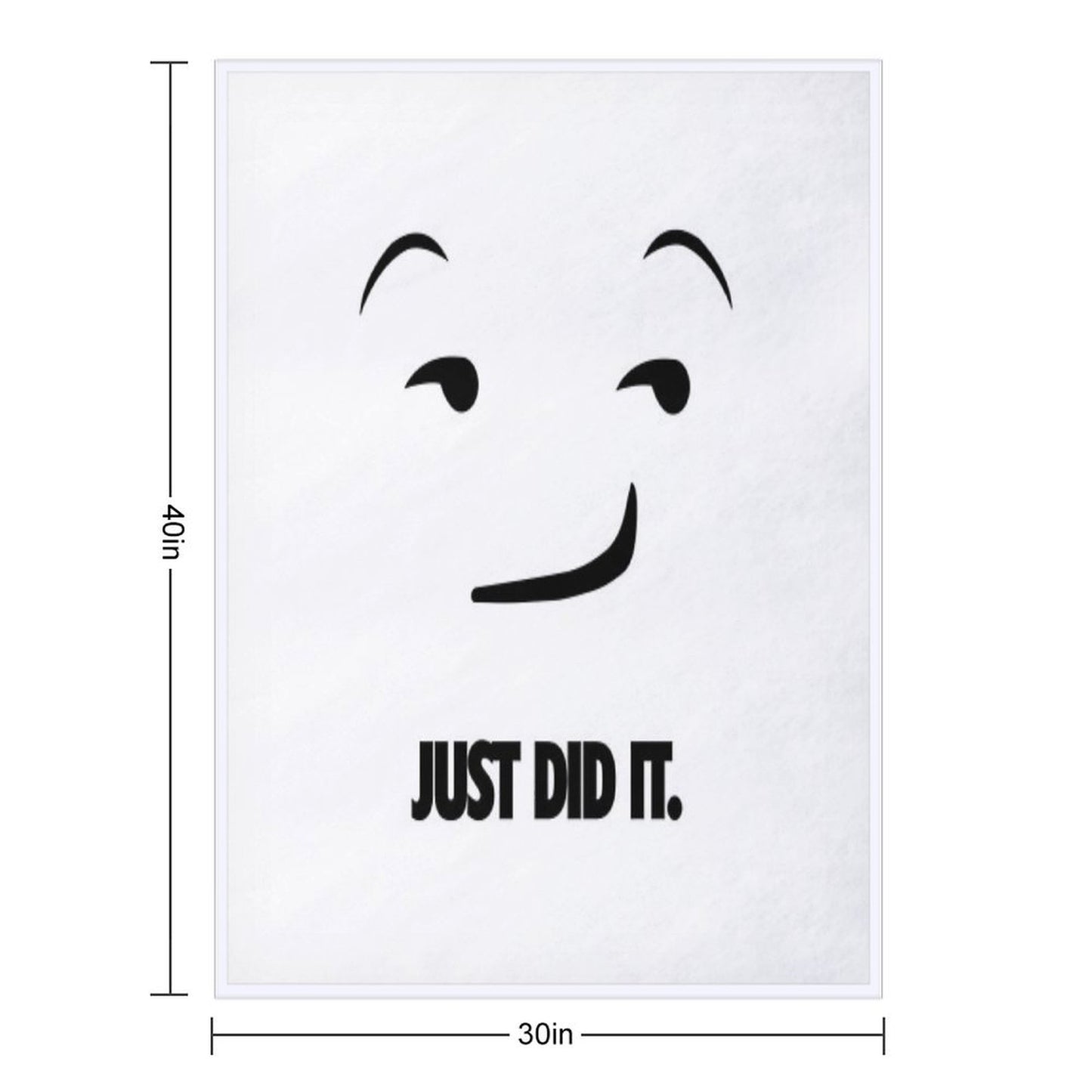 Nike Just Do It Parody - Just Did It.Emoji Throw Blanket