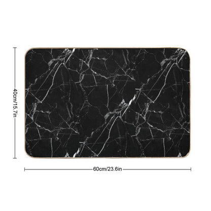 BLACK MARBLE Bath Mat