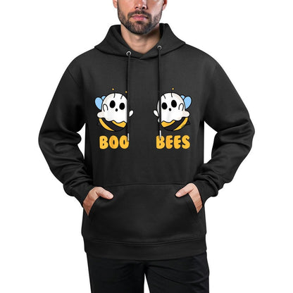 Boo Bees Women Funny Halloween Matching Ghost Costume Colorfast Hoodie