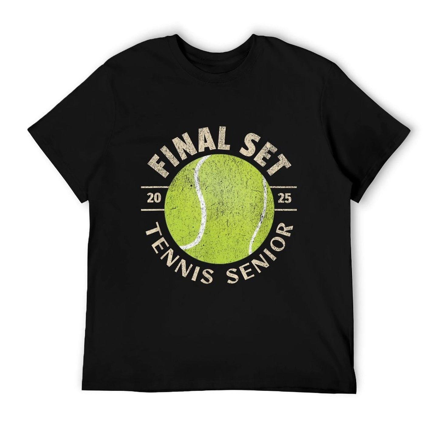 Senior Tennis 2025 The Final Set Distressed T-Shirt