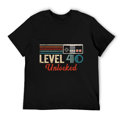 Unlocked Level 40 Birthday Boy Video Game Controller T-Shirt