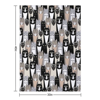 Cats #1 Throw Blanket