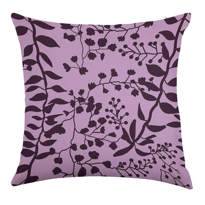Bella Swan Lavender Freesia Linen Throw Pillow Cover