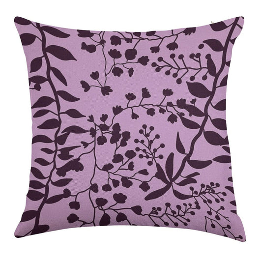 Bella Swan Lavender Freesia Linen Throw Pillow Cover