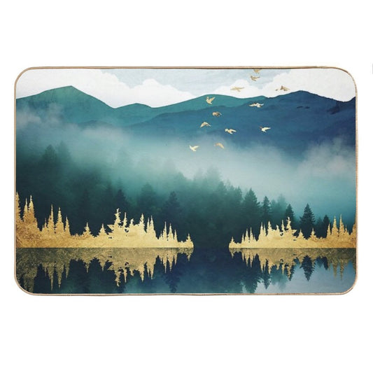 Mist Reflection Bath Mat