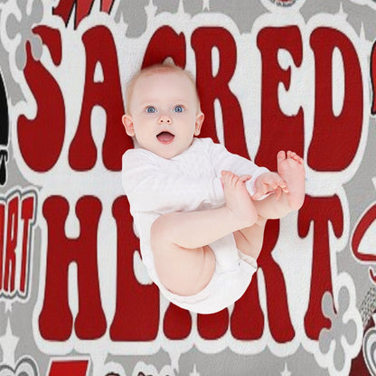 Sacred Heart Collage Throw Blanket